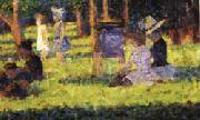 Georges Seurat Study for A Sunday on the Grande Jatte oil painting